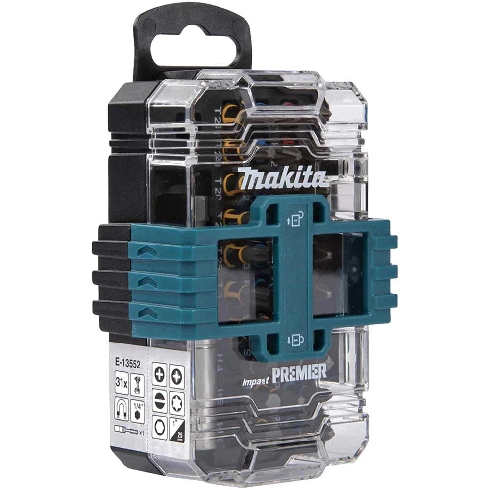 Makita Impact Premier Torsion Bit Set Silver 31-Piece E-13552