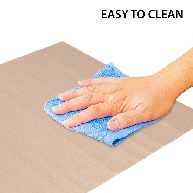 Blackmoor Reusable Cooking Sheets Brown 40cm x 33cm Pack of 2 65480 | Non-Stick Baking Mats | Cut to Size | Dishwasher Safe Oven Liners | Ovenproof | Catches Spills and Spatters | Grill Sheets | Roasting Liners | Kitchen Baking Mats | Baking Tray Liners