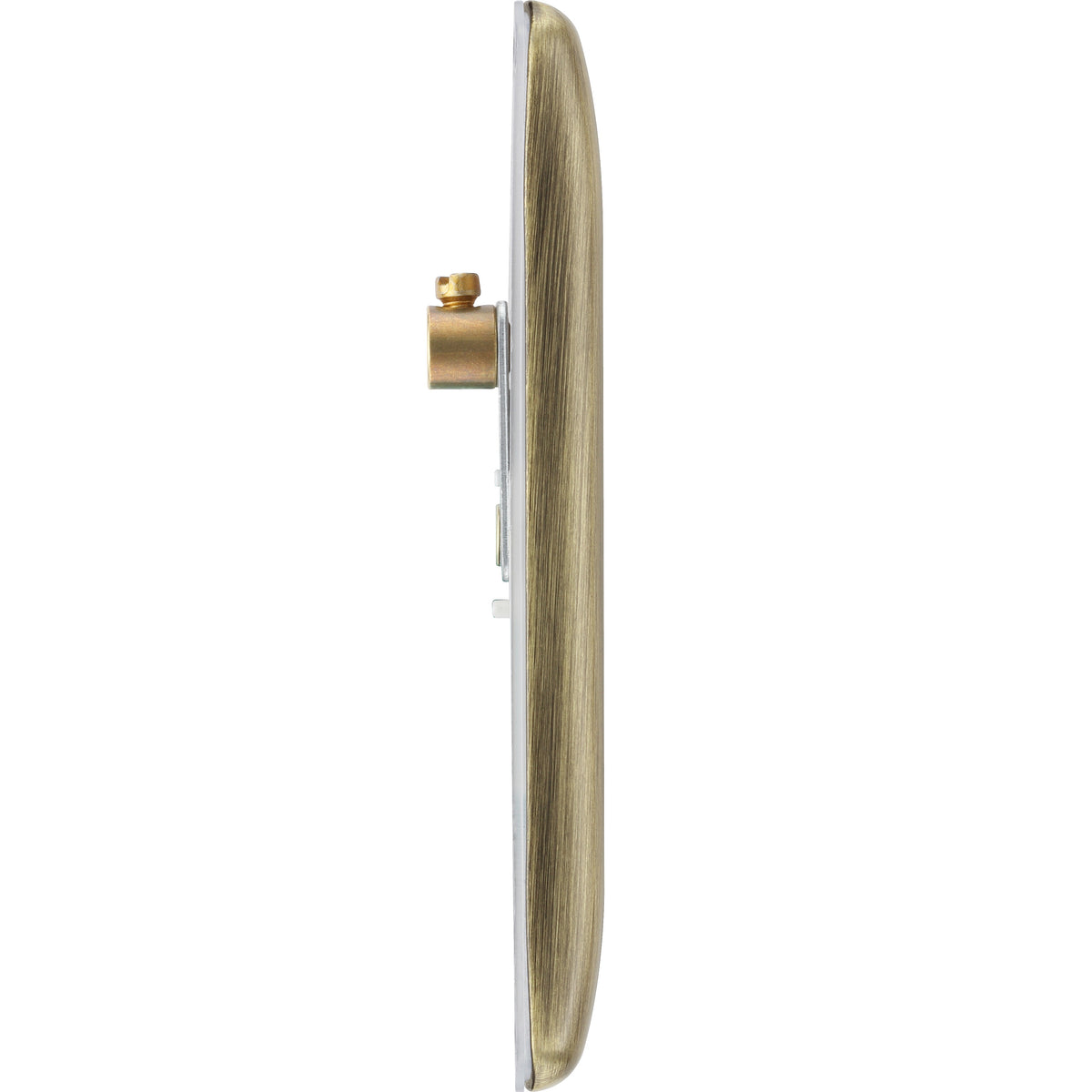 British General Nexus Metal Single Blank-Plate Antique Brass H86mm x W86mm  NBS94 | Sleek and Slim with Softly Round Corners