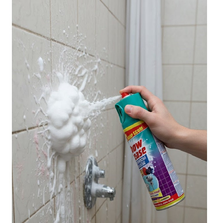 Elbow Grease Bathroom Mousse Cleaner Spray Berry Blast Fragrance White 400ml | Wide Area Spray | Quick and Easy | Removes Grime and Soap Scum | Foam Bathroom Cleaner for Sinks-Baths-Showers