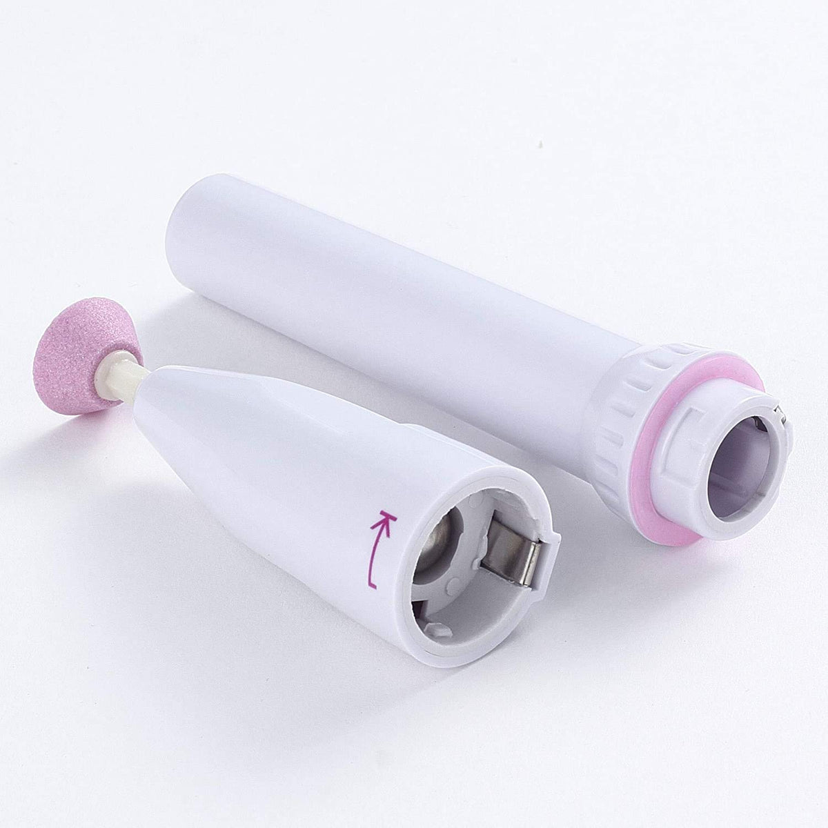 Eleganza Electric Manicure White Pack of 6 CY4655860 | Portable Nail Drill Kit | For Filing-Shaping-Buffing and Cuticle Care | Nail Care Tool | Nail Grooming Set | Cordless Manicure Tool | Compact Manicure Device | Electric Nail Polisher