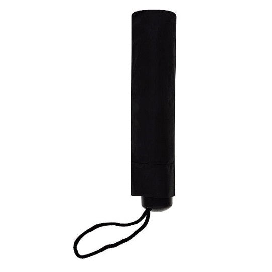 Drizzles Supermini Umbrella with Wrist Strap Black UU0465 | Lightweight Umbrella | Folding Umbrella | Travel Umbrella | Portable Rain Parapluie | Rain Gear Accessory