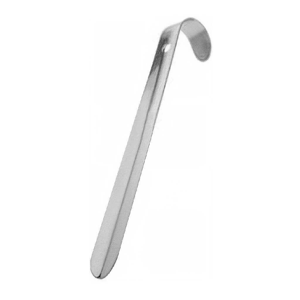 Shiny Shoe Accessories Stainless Steel Shoehorn Silver 18cm x 4cm A12441810 | Metal Shoe Horn | Long Handle Shoe Puller |  Footwear Aid for Easy Shoe Wearing | Durable Travel and Home Use