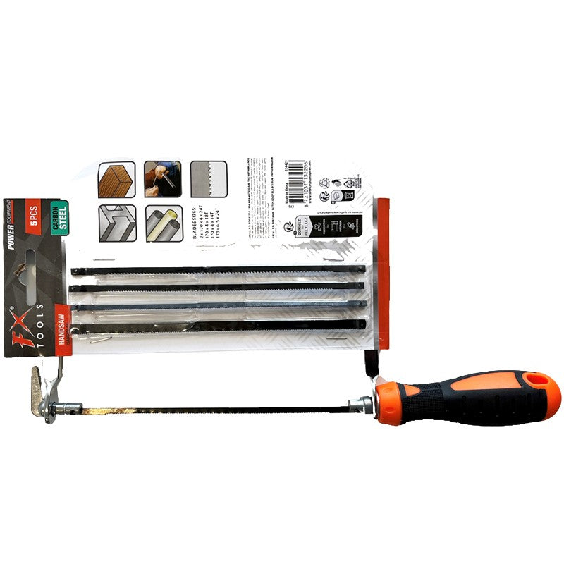 FX Tools Power Equipment Carbon Steel Handsaw Black 5-Piece CY5953060
