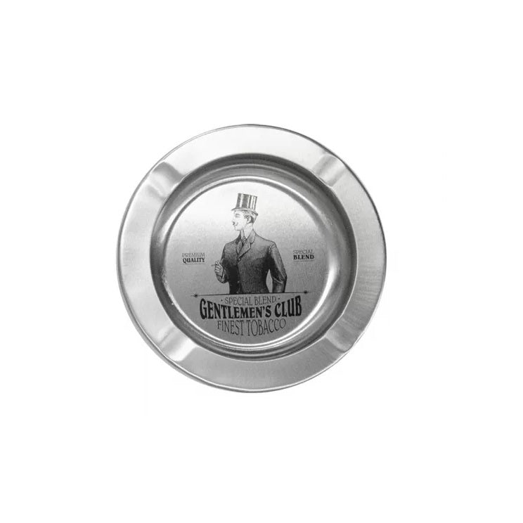 Gentlemens Club Metal Ashtray Silver 14cm 159100300 | Premium Quality | Special Blend