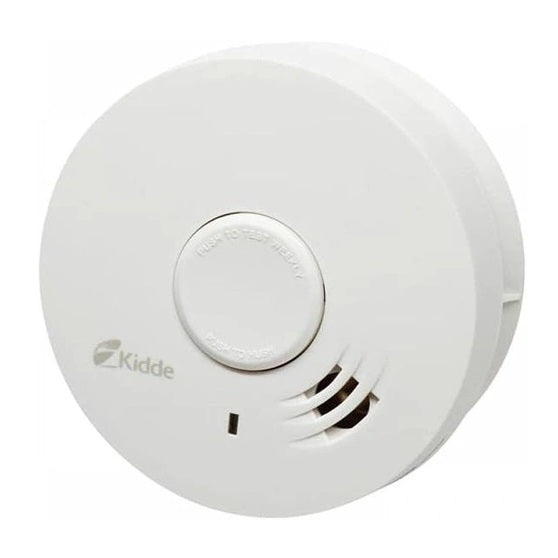 Kidde Smoke Alarm with Hush Feature White 10Y29RB | 10-Year Long Life Battery | Photoelectric Sensor