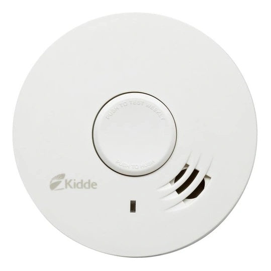 Kidde Smoke Alarm with Hush Feature White 10Y29RB | 10-Year Long Life Battery | Photoelectric Sensor
