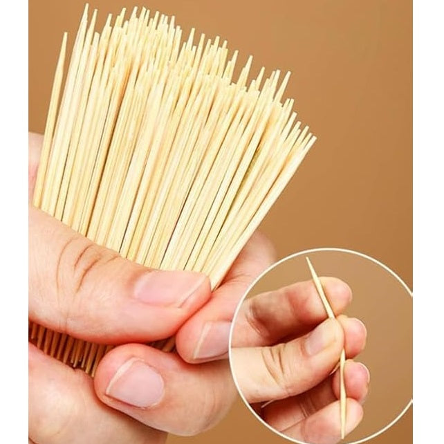 JL Supplies Bamboo Pocket Toothpicks Brown Pack of 40 1123 | With Plastic Dispenser Box | Party Cocktail Picks | Kitchen Table Toothpicks | Food Serving Picks | Party Buffet Picks | Fruit Cocktail Picks | Disposable Toothpicks | Snack Toothpicks