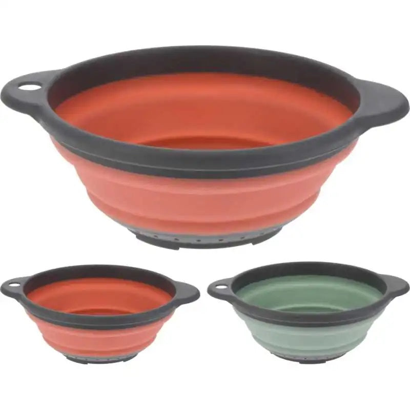 Excellent Houseware Multipurpose Collapsible Silicone Colander Assorted Colours 23cm 172000820 | Foldable Kitchen Strainer | Space Saving Drainer Bowl | Kitchen Colander Strainer | Silicone Kitchen Strainer | Drain Basket | Pasta Strainer | Kitchen