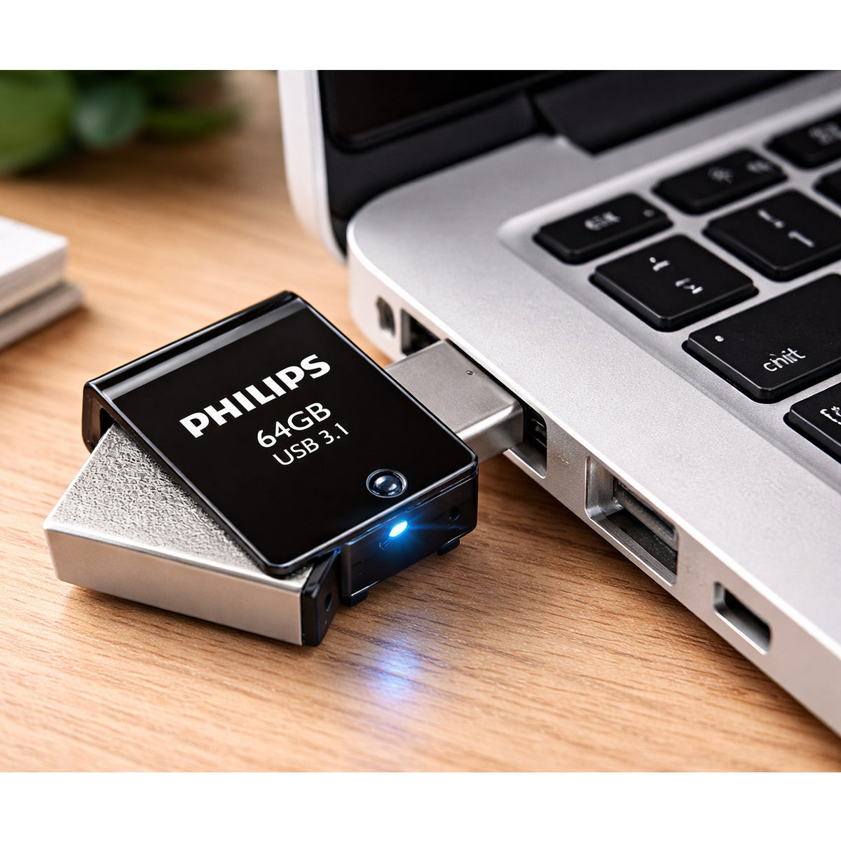 Philips USB 3.1 2-In-1 Flash Drive 64GB Black PHIOTG64GBTYPEC | USB-C Memory Stick | High Speed Data Storage | For Smartphones-Mac and Tablets | Portable OTG USB Drive | Data Transfer Drive | Dual Connector USB Drive | Data Storage Memory Stick | External USB Storage Drive | USB Drive for PC | Backup Storage Drive | Universal USB Flash Drive