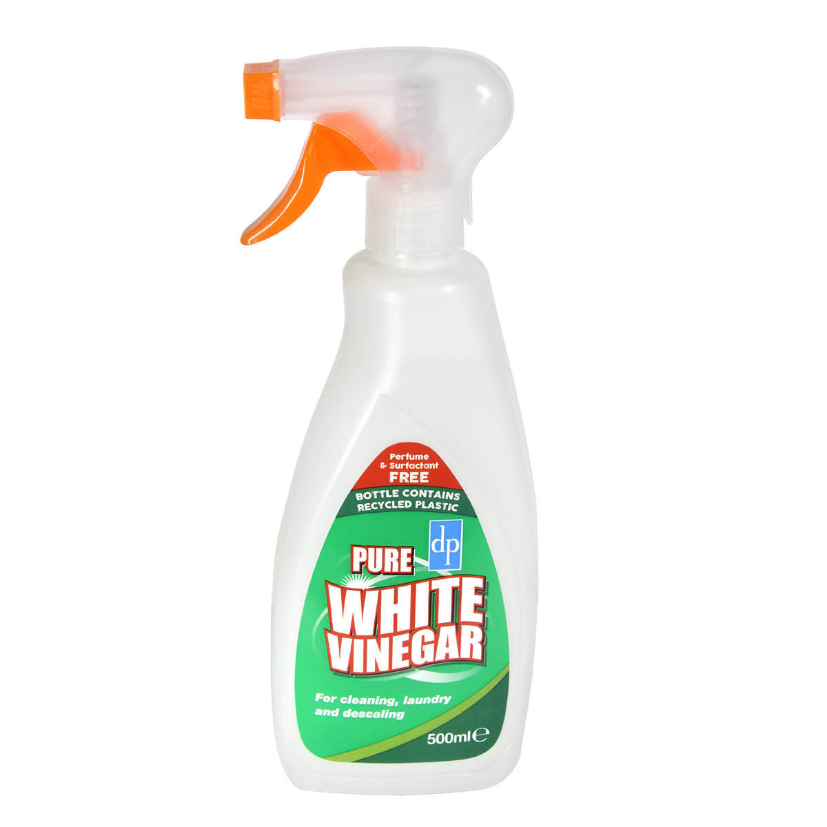 Dri-Pak Pure Vinegar White 500ml WVBTTSCDP65 | Multi-Purpose Cleaning Spray | Natural Laundry Stain Remover | Household Descaler and Glass Cleaner | Perfume Free Eco Friendly Surface Wash | Distilled Vinegar Spirit Trigger Spray