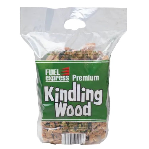 Fuel Express Premium Kindling Supapak Wood Sticks Natural Large Bag SUPA | Kindling Dried Fire Starter Sticks | Wood Burning Stove and Fireplace Fuel | BBQ and Pizza Oven Ignition | Ready to Burn Certified Softwood Splints