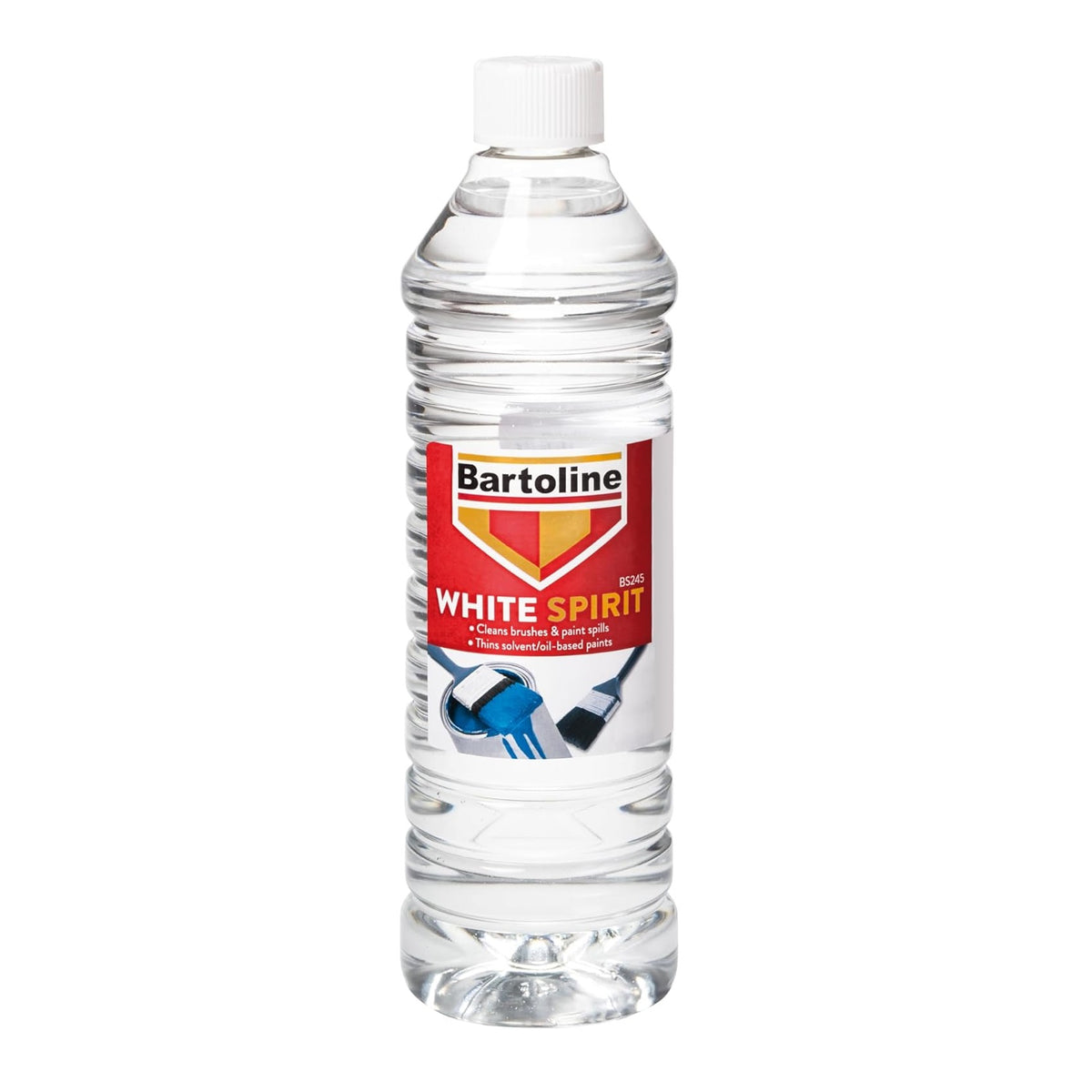 Bartoline White Spirit Multi Purpose Paint Thinner and Brush Cleaner Clear 750ml BS245 | Solvent for Oil Based Paints | Cleans Paint Brushes and Tools | Ideal for Decorating and DIY Use | Tool Cleaner | Paint Spill Remover | Grease Remover | Oil Remover