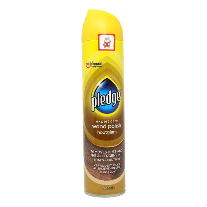 SC Johnson Pledge Expert Care Classic Wood Polish 250ml 270115 | Removes Dust and the Allergens | Shines and Protects