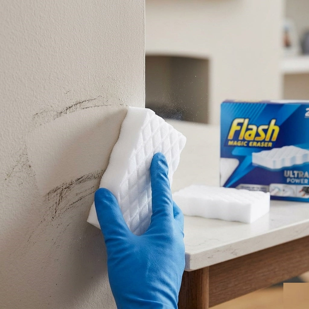 Flash Ultra Power Magic Eraser White Pack of 2 90887972 | Erases Upto 100 Percent of Impossible Stains