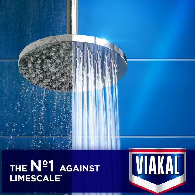 Viakal Classic Limescale Remover Spray White 500ml 91996 | Anti Droplet Technology | Powerful Bathroom Descaler | Removes Hard Water Limescale | Shower Cleaner | Sink Cleaner | Bathroom Surface Cleaner