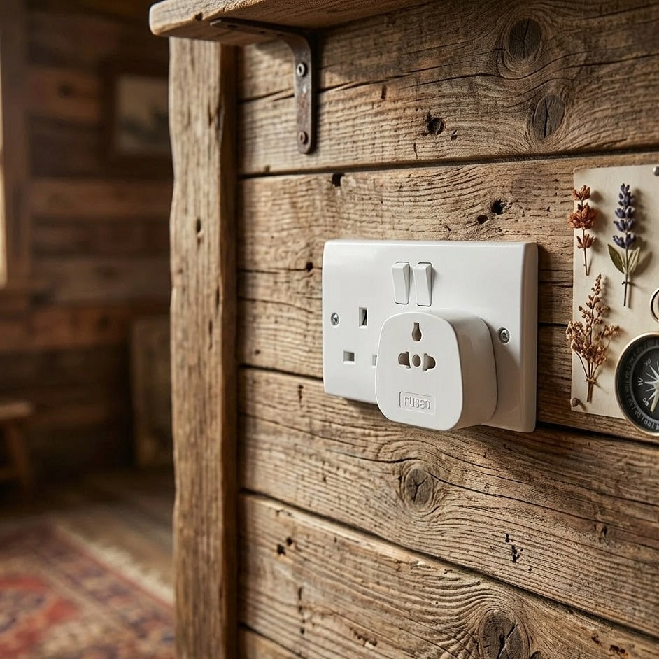 Pifco UK Tourist Adaptor White TVL1012 | Worldwide to United Kingdom Travel Plug | International To UK 3 Pin Plug Adapter | International Visitor Power Converter | Type G 3-Pin Fused Mains Socket | Universal Input Grounded Electrical Connector | Great Britain and Ireland Travel Essential