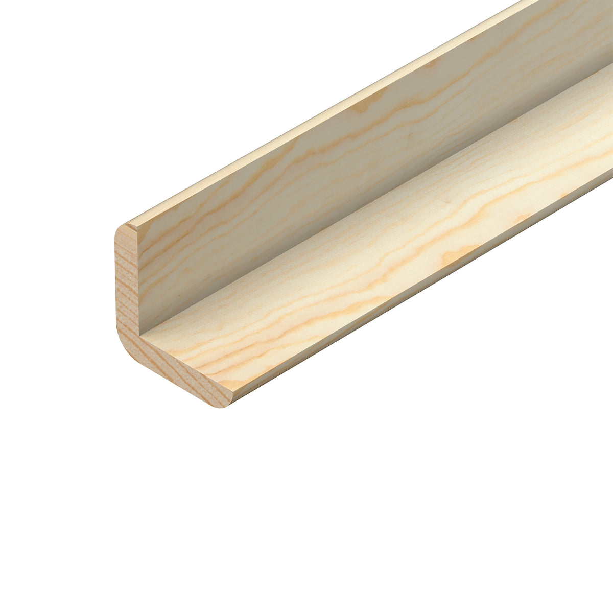 Cheshire Mouldings Pine Cushion Corner Angle Natural 2.4Mtr x 21mm x 21mm TM502 | Softwood Timber Angle Trim | Pine Corner Moulding | Wood Angle Trim | Interior Decorative Timber Trim | PEFC Certified