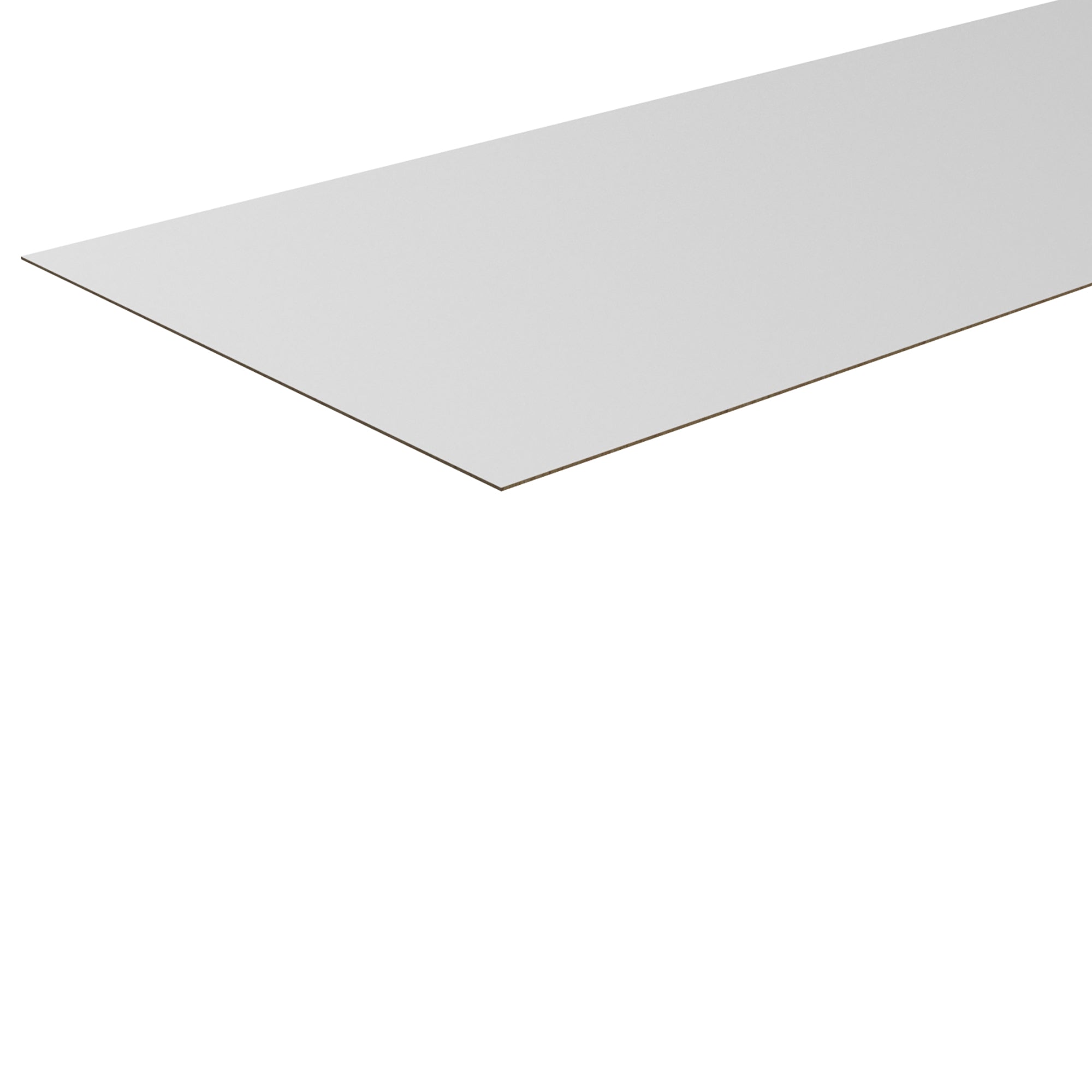 Cheshire Mouldings Hardboard Sheet White Faced with Natural Brown Reverse 1220mm x 610mm x 3mm HB07 | Smooth Engineered Board Panel | Thin MDF Alternative | DIY Board | Furniture Backing Board | Floor Covering Sheet | General Purpose Sheet Material
