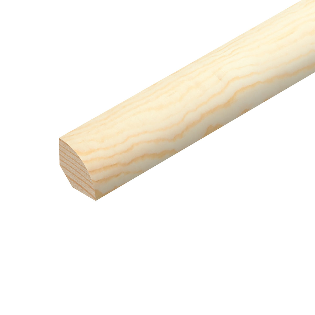 Cheshire Mouldings Quadrant Pine Natural 2.4Mtr 12mm x 12mm 1.61Kg TM671 | PEFC Certified | Timber Quadrant | For DIY Jobs | Mouldings | Quadrant | Home Decor | Wooden Flooring | Skirting Boards | Wall to Worktop Joints | Versatile Moulding