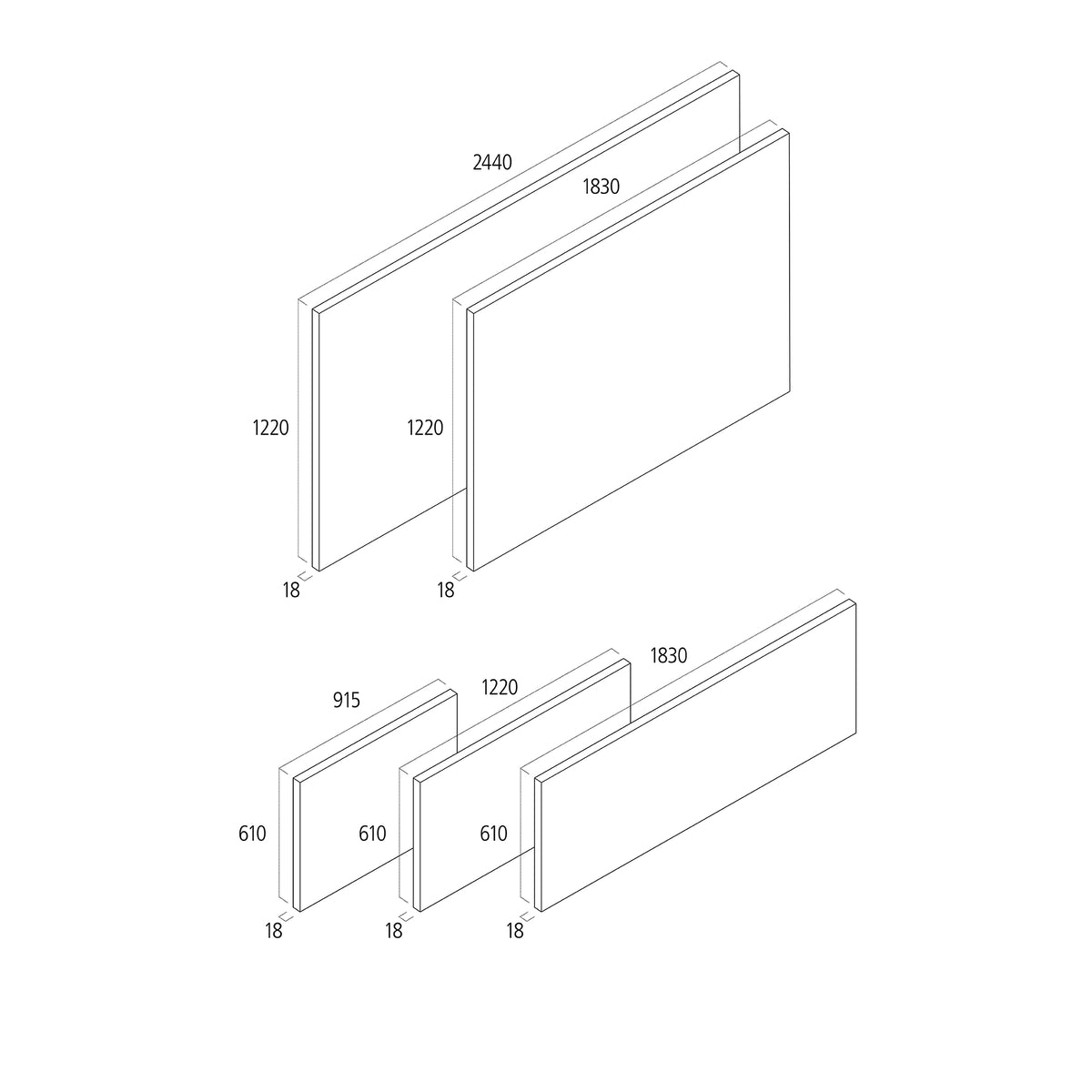 Cheshire Mouldings MDF Board Natural Brown 1220mm x 610mm x 18mm MDF29 | Smooth Sanded Panel | Engineered Wood Sheet | DIY Board | Furniture Board | Cabinet Making | Shelving Board | Joinery Sheet Material