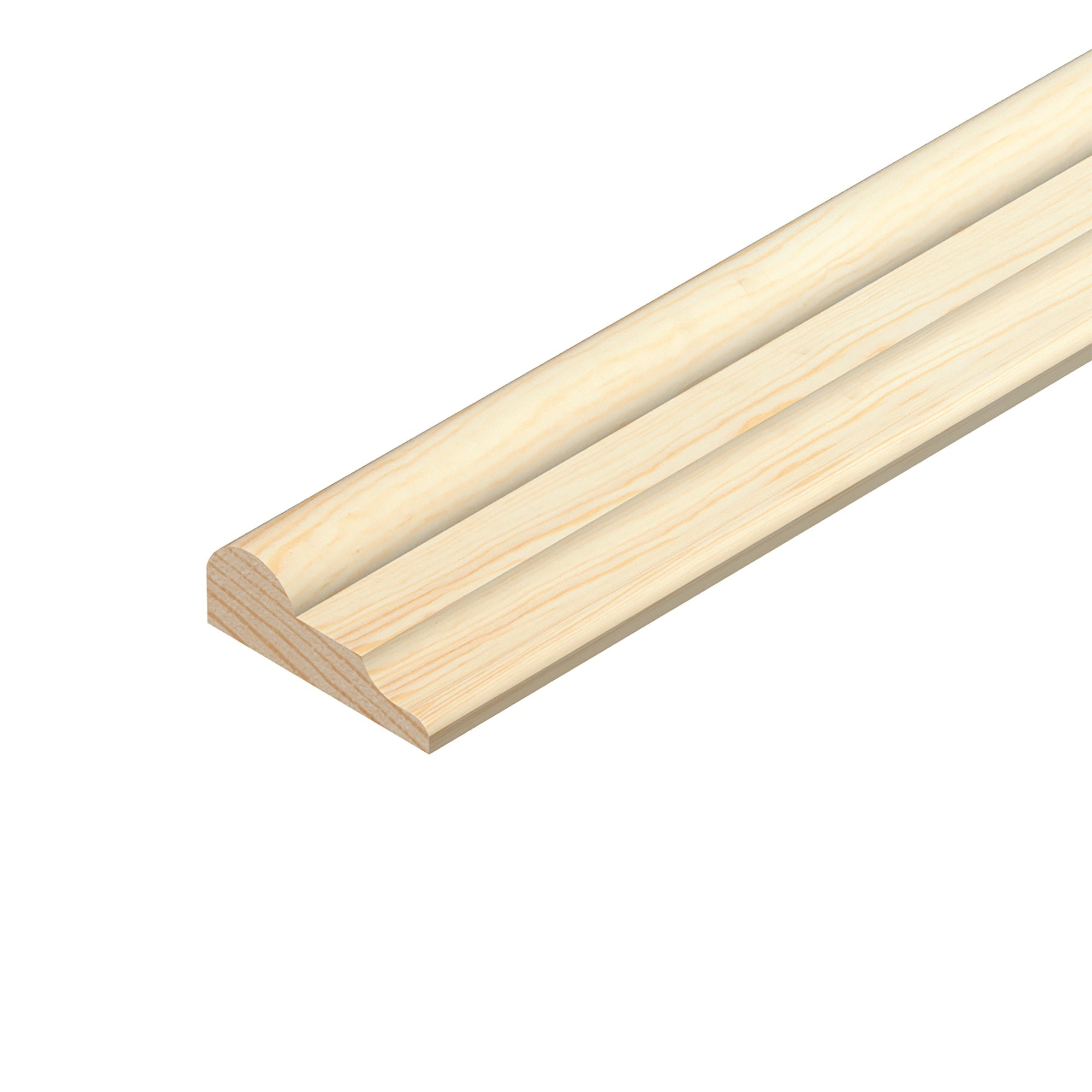 Cheshire Mouldings Broken Ogee Pine Natural 2.4Mtr 21mm x 8mm 1.4Kg TM785 | Mouldings | Home Decor | Pine Broken Ogee | Softwood Moulding | Wall Trim | Ceiling Trim | Furniture Trim | Worktop Edging | Joinery | Home Improvement