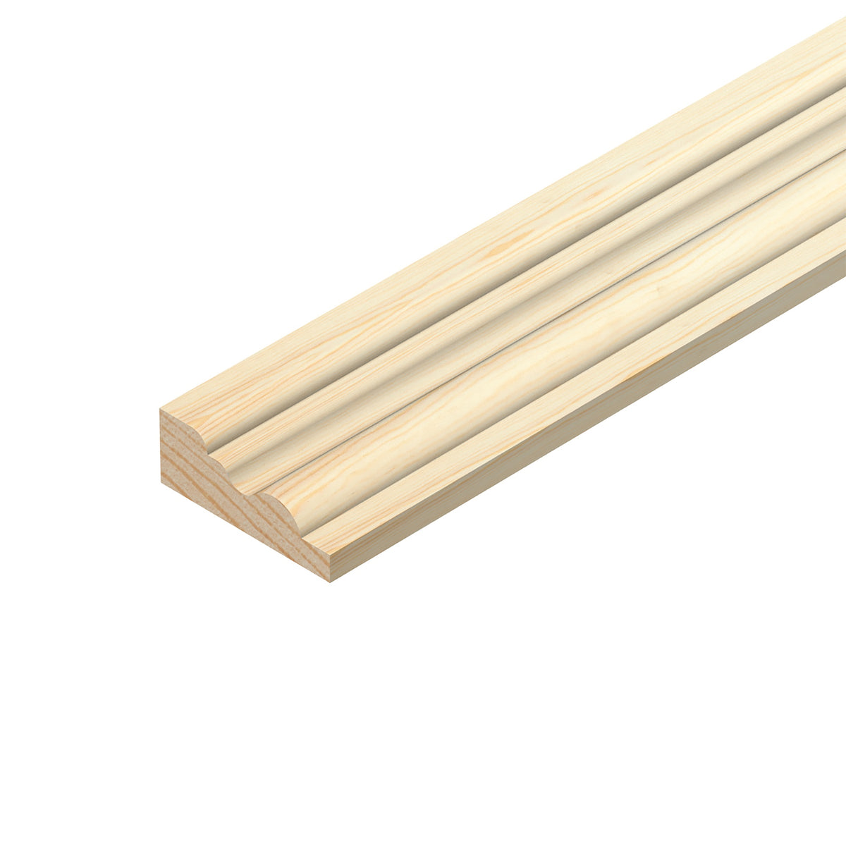Cheshire Mouldings Barrel Mould Pine Natural 2.4Mtr 21mm x 9mm 2.04Kg TM795 | PEFC Certified | Timber Barrel | For DIY Jobs | Mouldings | Barrel Mould Decorative | Home Decor | ine Moulding | Decorative Trim | Wood Moulding | Softwood Moulding