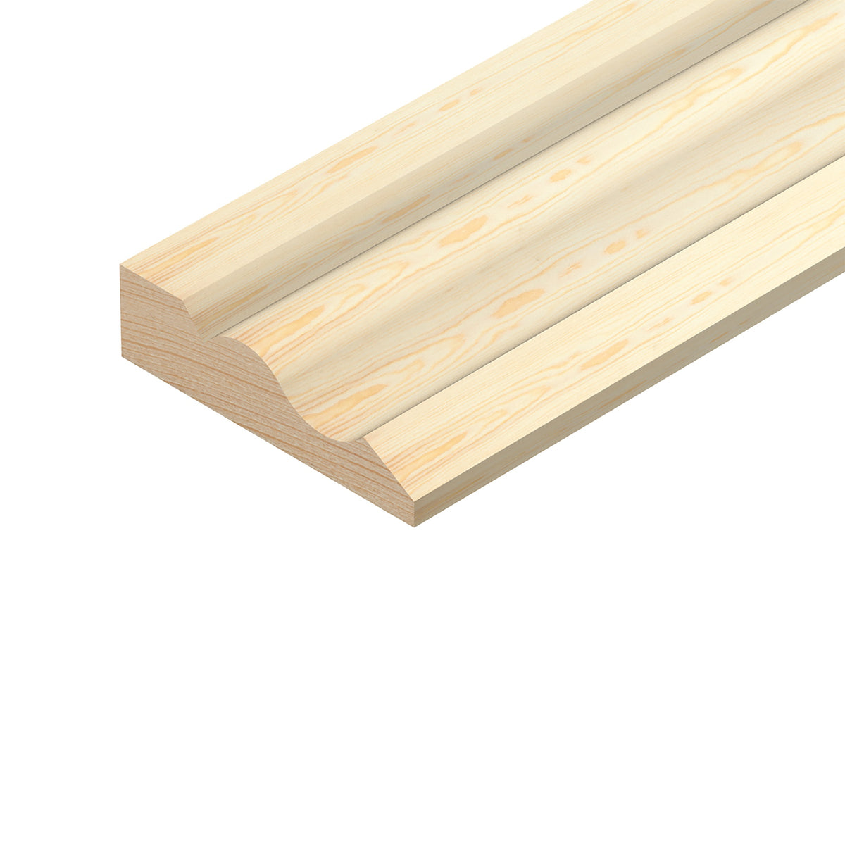 Cheshire Mouldings Ogee Architrave Pine Natural 2.4Mtr 15mm x 55mm 8.37Kg TM904 | Mouldings | Ogee Architrave | Home Decor | Pine Architraves | Wood Moulding | Door Frame Trim | Decorative Moulding | Wood Architrave | Softwood Moulding