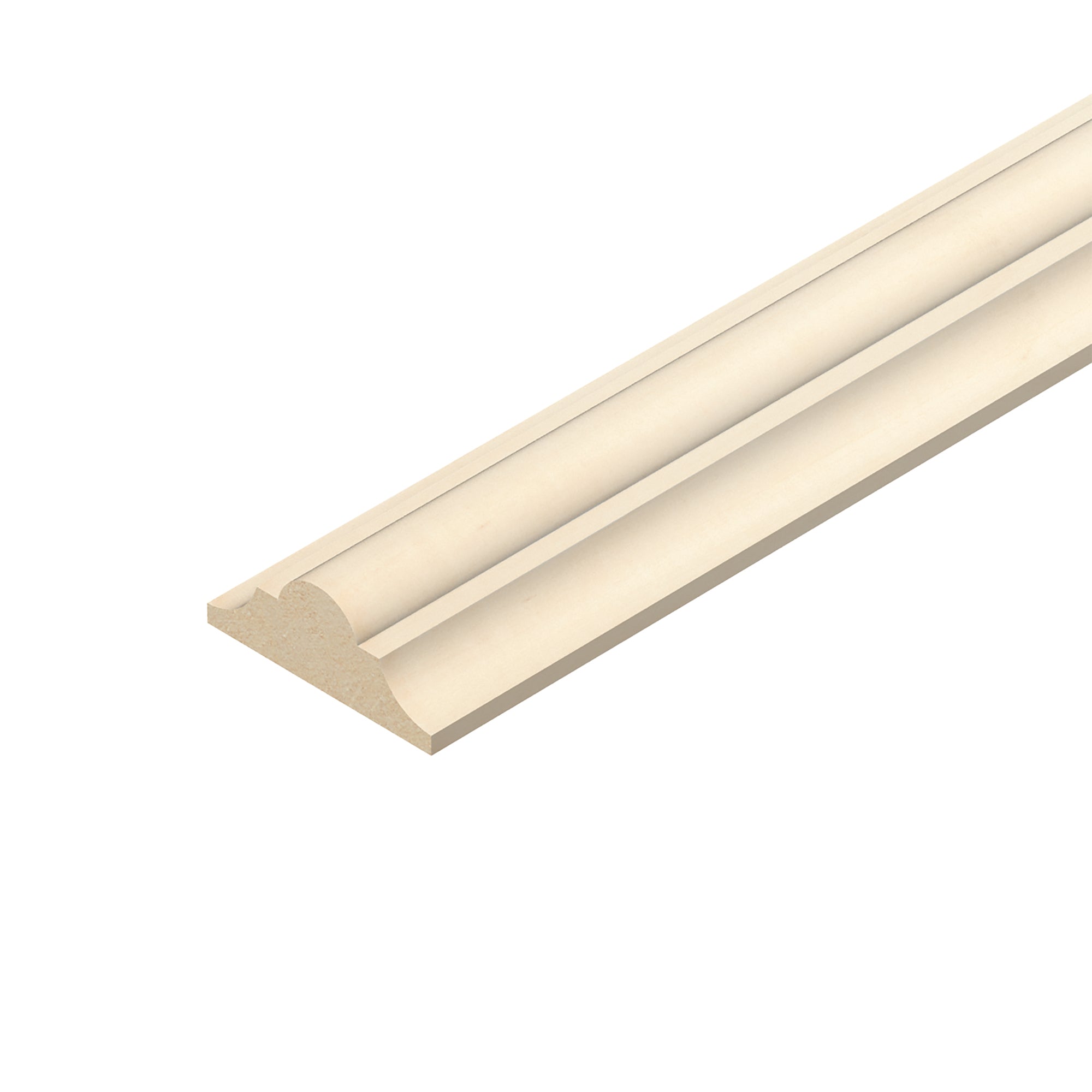 Cheshire Mouldings Hardwood Double Astragal Moulding Natural 2400mm x 12mm x 9mm RTM832 | Decorative Wood Trim | Wall Ceiling Moulding | Furniture Edging Trim | Skirting Architrave Accessory | DIY Interior Wood Moulding | Finishing Strip
