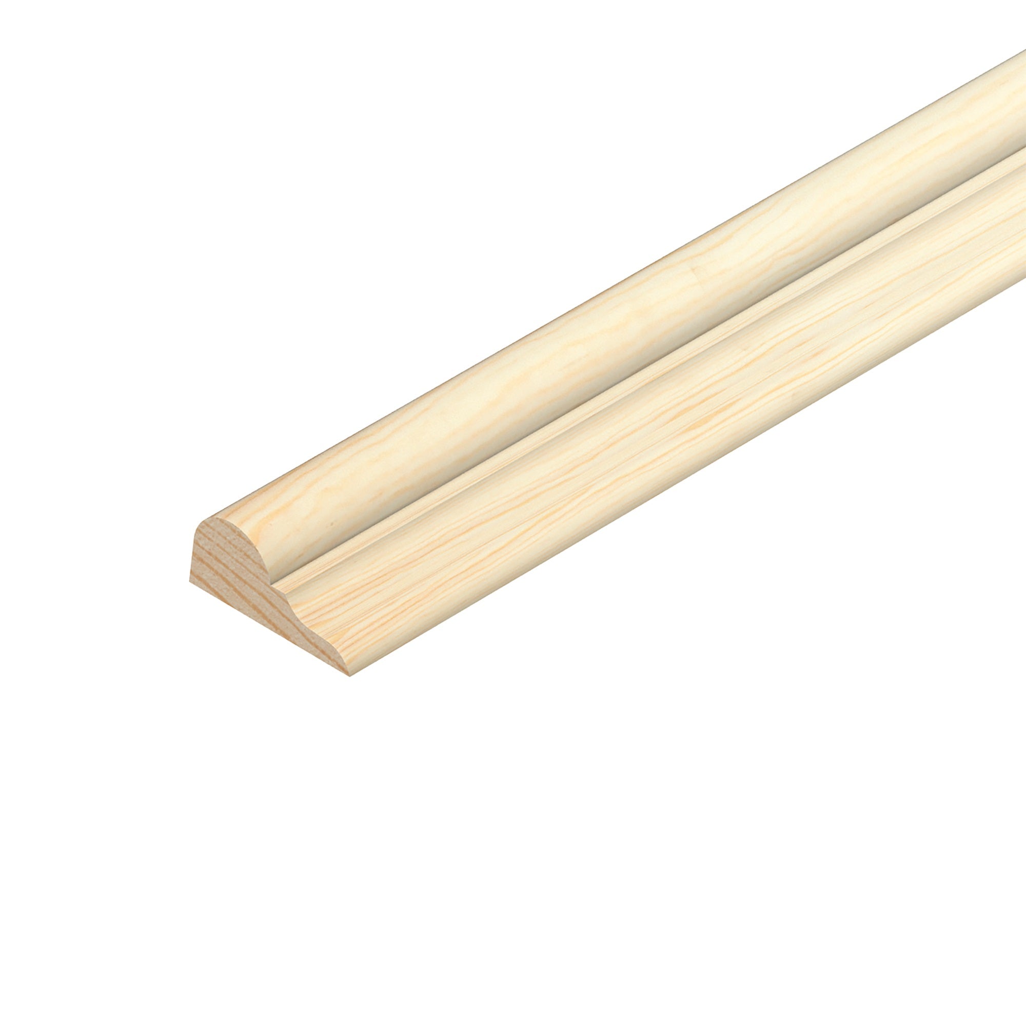 Cheshire Mouldings Broken Ogee Pine Natural 2.4Mtr 15mm x 8mm 1.03Kg TM786 | Mouldings | Home Decor | Pine Broken Ogee | Softwood Moulding | Wall Trim | Ceiling Trim | Furniture Trim | Worktop Edging | Joinery | Home Improvement