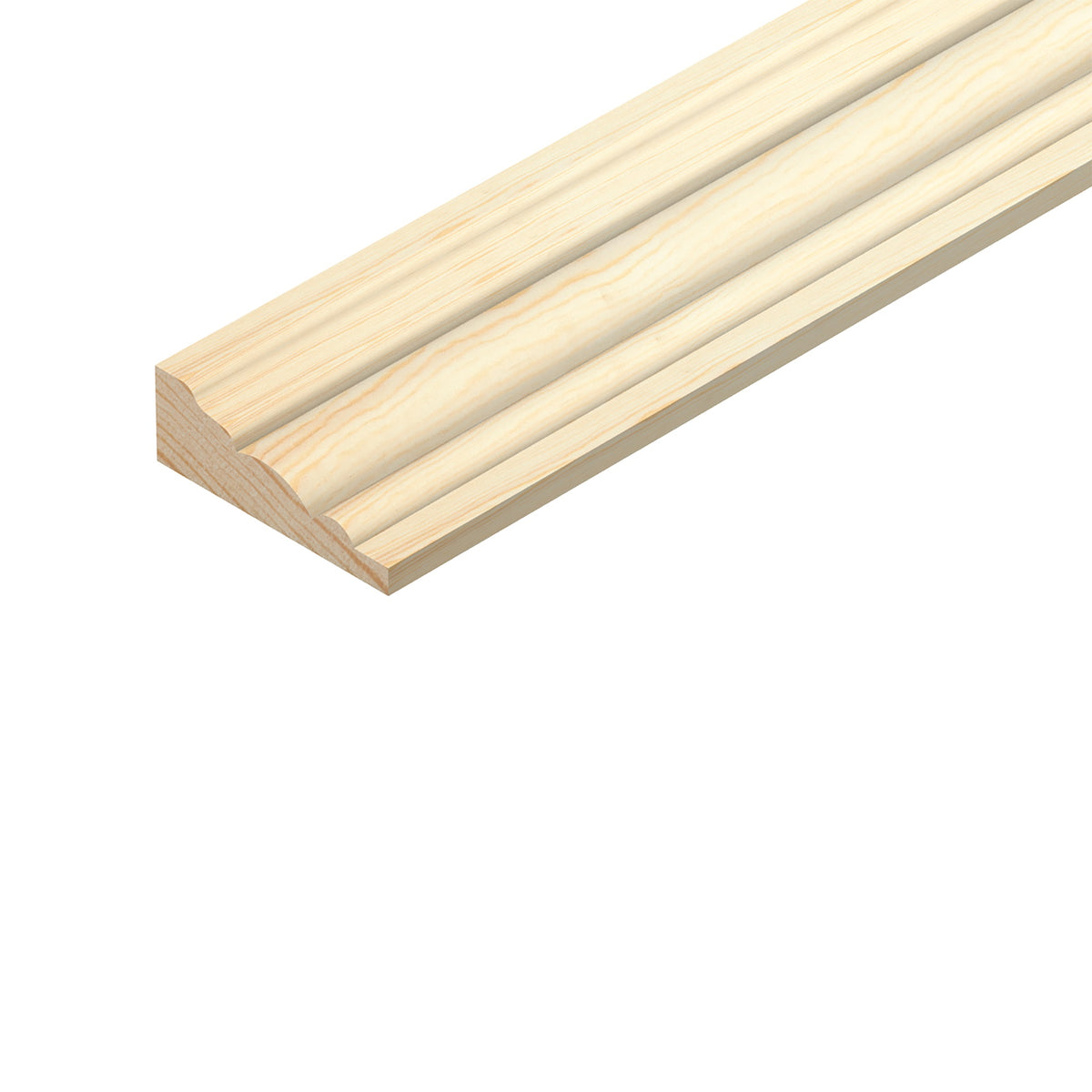 Cheshire Mouldings Barrel Mould Pine Natural 2.4Mtr 34mm x 12mm 5.21Kg TM796 | PEFC Certified | Timber Barrel | For DIY Jobs | Mouldings | Barrel Mould Decorative | Home Decor | ine Moulding | Decorative Trim | Wood Moulding | Softwood Moulding