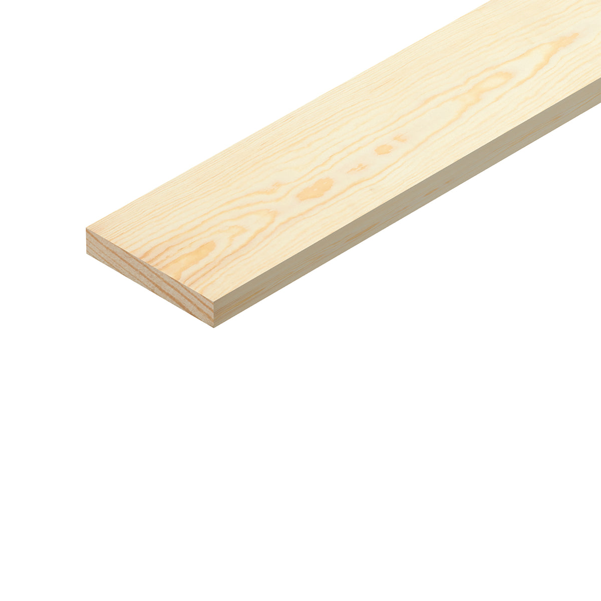 Cheshire Mouldings Clear Pine Planed Stripwood Natural 2.4Mtr x 44mm x 6mm TM629 | PEFC Certified | PSE Pine Timber Strip | Planed Softwood Trim Batten | Pine Wood Moulding Strip