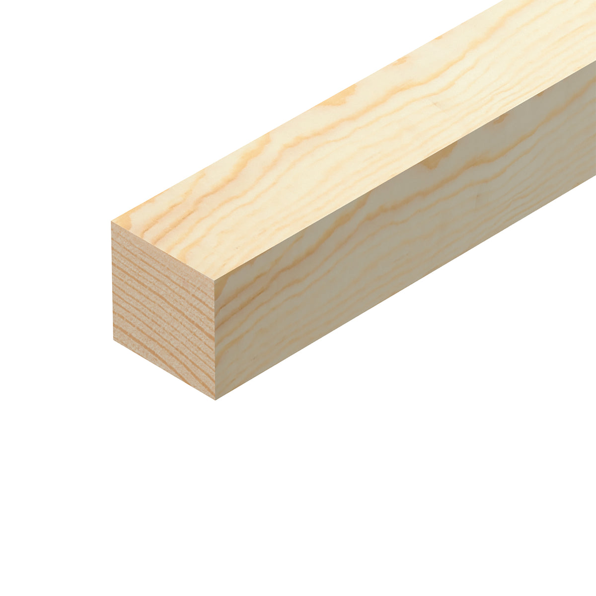 Cheshire Mouldings Clear Pine Planed Square Stripwood Natural 2.4Mtr x 21mm x 21mm TM624 | PEFC Certified | PSE Pine Timber Strip | Planed Softwood Batten | Wooden Moulding Trim Strip