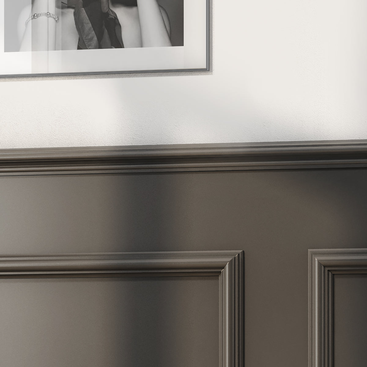 Cheshire Mouldings Pine Dado Rail Moulding Natural 2.4Mtr x 45mm x 20mm TM482 | PEFC Certified | Pine Timber Dado Rail | Decorative Wooden Wall Trim | Interior Pine Moulding Strip