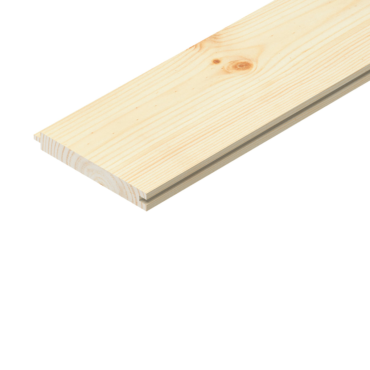 Cheshire Mouldings Pine Tongue and Groove Board Natural 2400mm x 19mm x 120mm TM1069 | PEFC Certified | Interlocking Wood Panel | Smooth Finish Timber | Wall Cladding Board | Interior Timber Panel | Internal Use Wood
