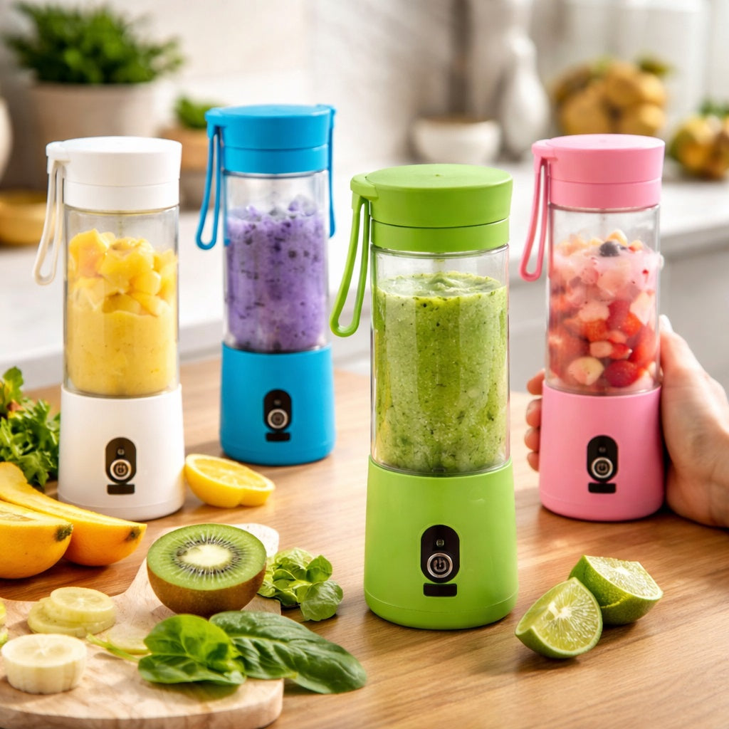 Modern Life 40W Portable Hand Blender Assorted Colours 380ml EH3000020 | Magnetic Safety Lock | USB Rechargeable | Removeable Parts