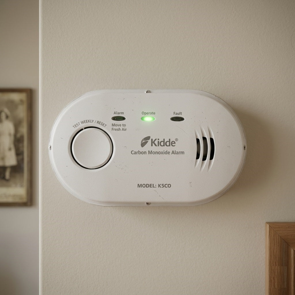 Kidde Carbon Monoxide Alarm White K5CO | Compact and Easy Set Up | LED Light Warnings | Easy Install no AC Wiring | Added Flexibility