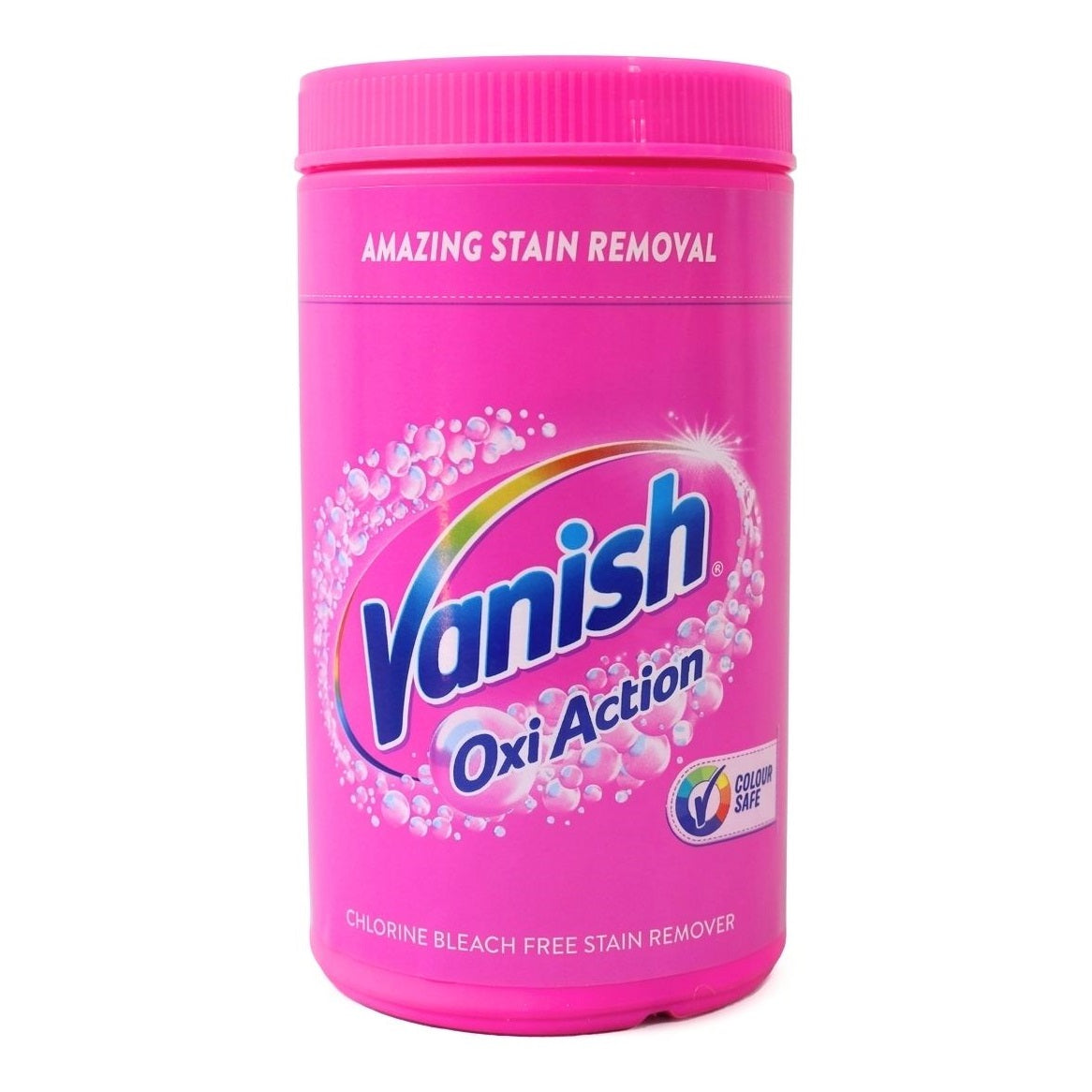 Vanish Oxi Action Stain Remover Powder Pink 1.5kg HOVAN167 | Colour Safe | Chlorine Bleach Free Stain Remover