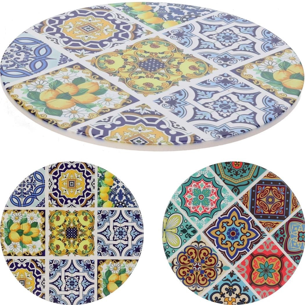 Dolomite Trivet with Cork Base Assorted Colours Pack of 1 280000110 | Heat Resistant Kitchen Pot Stand | Protective Tabletop Hot Dish Mat | Durable Ceramic Pan Rest | For Worktops and Dining Tables | Kitchenware | Non Slip Base | Tableware | Serving Accessories | Kitchen Essentials