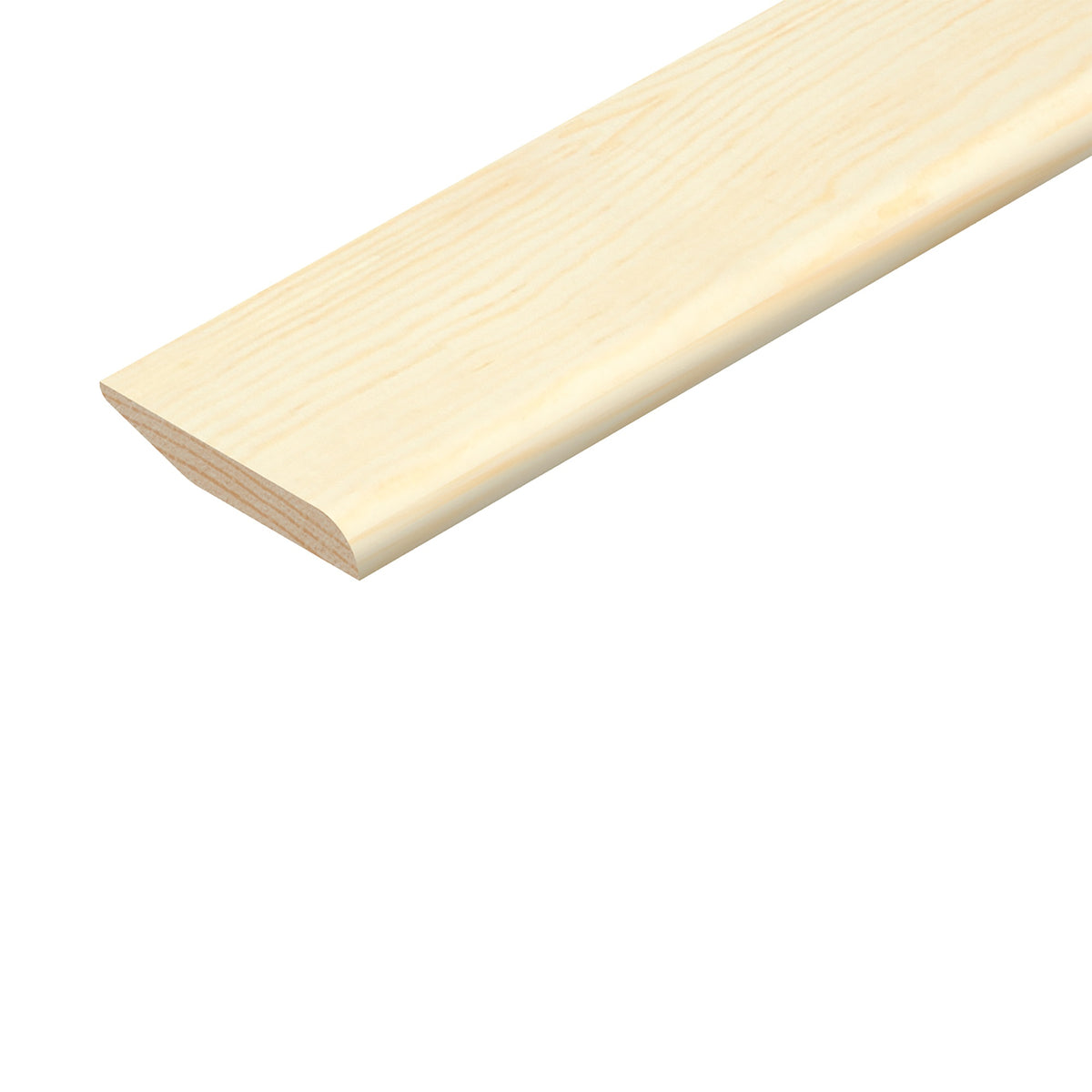 Cheshire Mouldings Chamfered Skirting Pine Natural 2.4Mtr 94mm x 15mm 10.25Kg TM912 | Mouldings | PEFC Certified | Chamfered Skirting | Timber Moulding | For Internal Use | Architrave and Skirting | Skirting Board | Decorative Trim | Interior Finishing