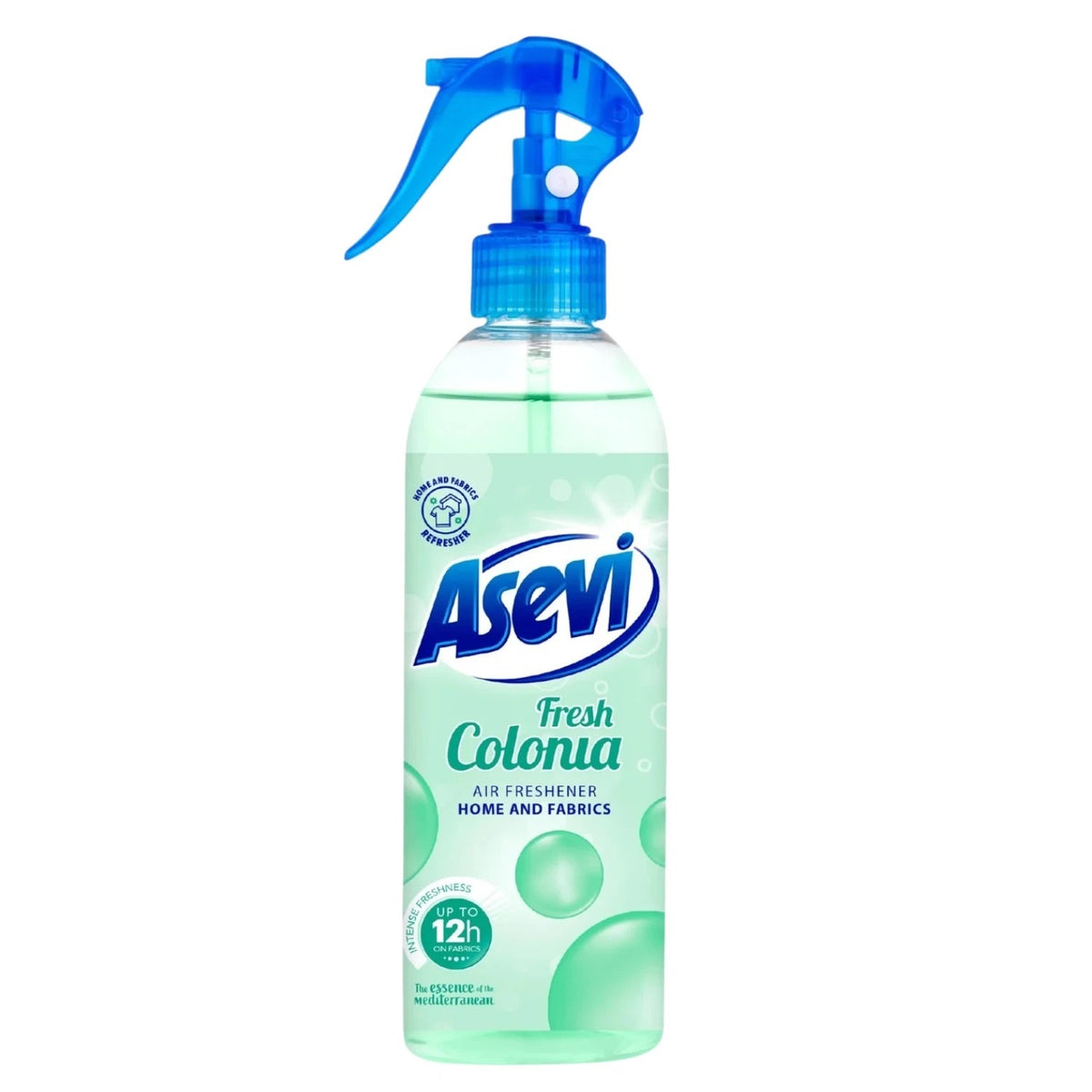 Asevi Fresh Colonia Air Freshner Spray Clear 400ml HOASE073 | Home and Fabrics | Intense Freshness | Up To 12Hr on Fabrics