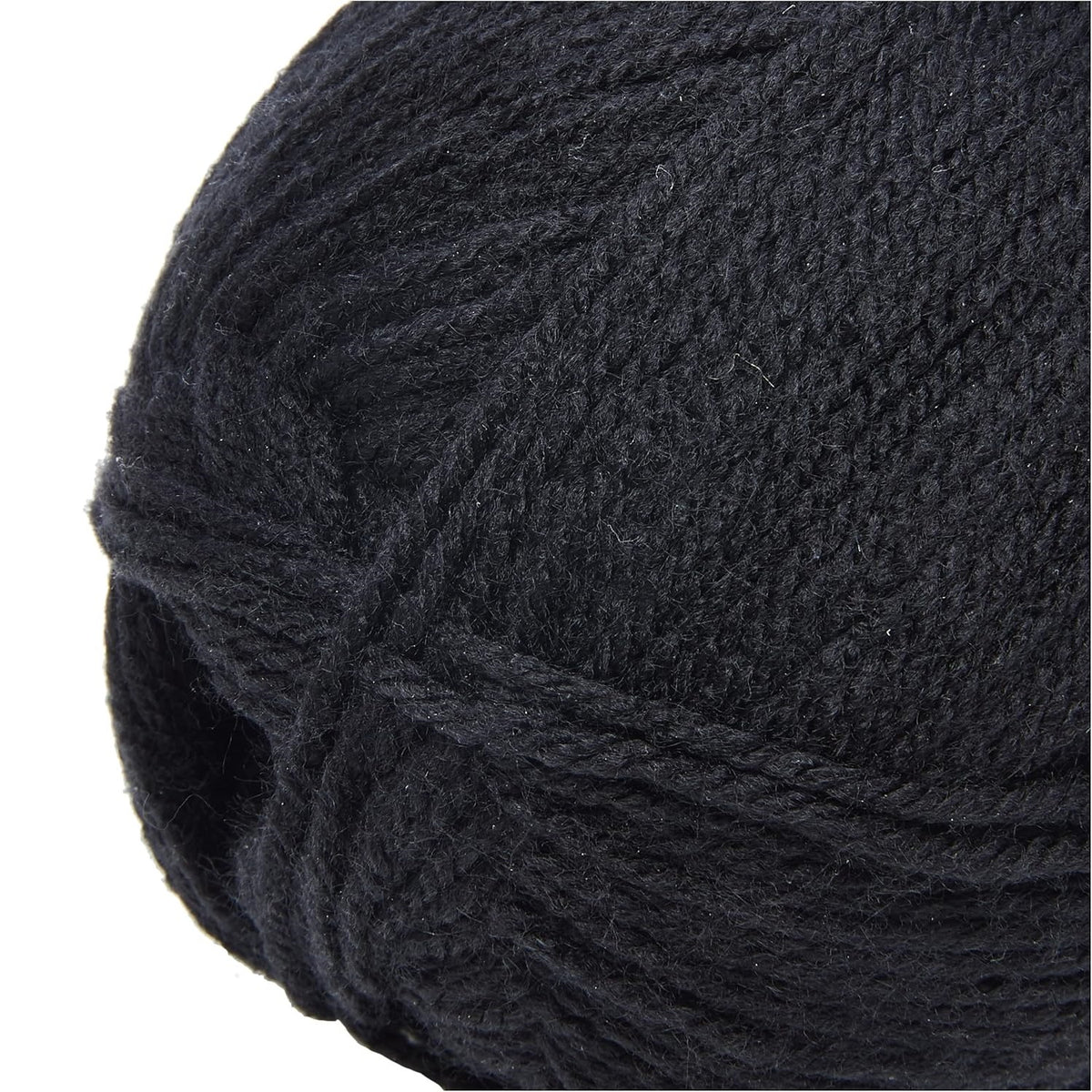 The Accessory Shop Knitting Yarn Black 80g CP034 | 4 Ply Quality | Acrylic Crochet and Knitting Wool | For Scarves-Hats and Blankets | Craft Accessories | Wool Yarn | Knitting Supplies