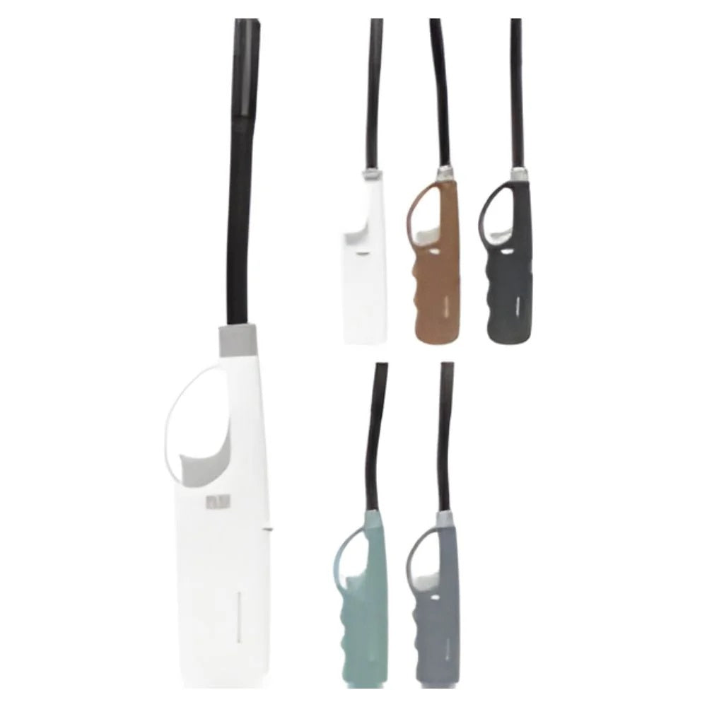Refillable Multipurpose Gas Lighter with Safety Lock Assorted Colours 28cm Pack of 1 YV3000080 | BBQ Grill Lighter | Long Reach Lighter | Long Nozzle Lighter | Stove Ggnition Lighter | Candle Lighting Tool | Kitchen Lighter Stick | Household Gas Lighter