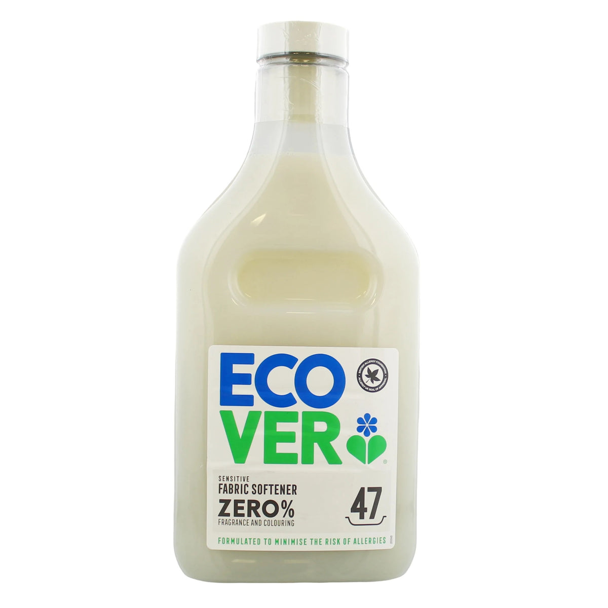 Ecover Sensitive Fabric Softner White 1.43Ltr HOECO070 | Zero Percent Fragrance and Colouring | 47 Washes