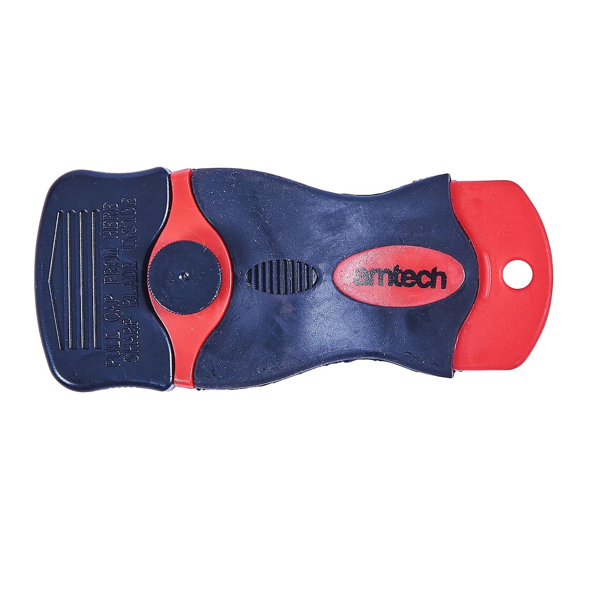 Amtech Mini Soft Grip Scraper with Blade Safety Guard Red and Black G0962 | Compact Hand Scraper Tool | Paint Remover Scraper | Soft Grip Handle