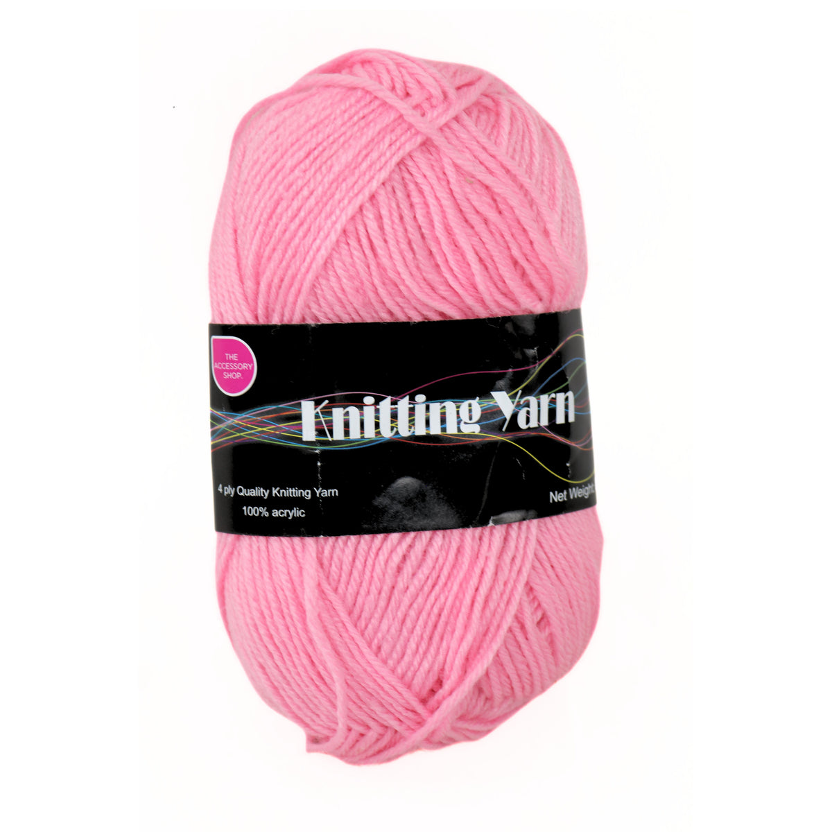 Lusons International Limited Knitting Yarn Pink 80g CP026 | 4 Ply Yarn | 100 Percent Acrylic Knitting Wool | Soft Craft Yarn | Crochet Yarn Ball | Knitting Supplies | DIY Craft Yarn | Sewing Knitting Material
