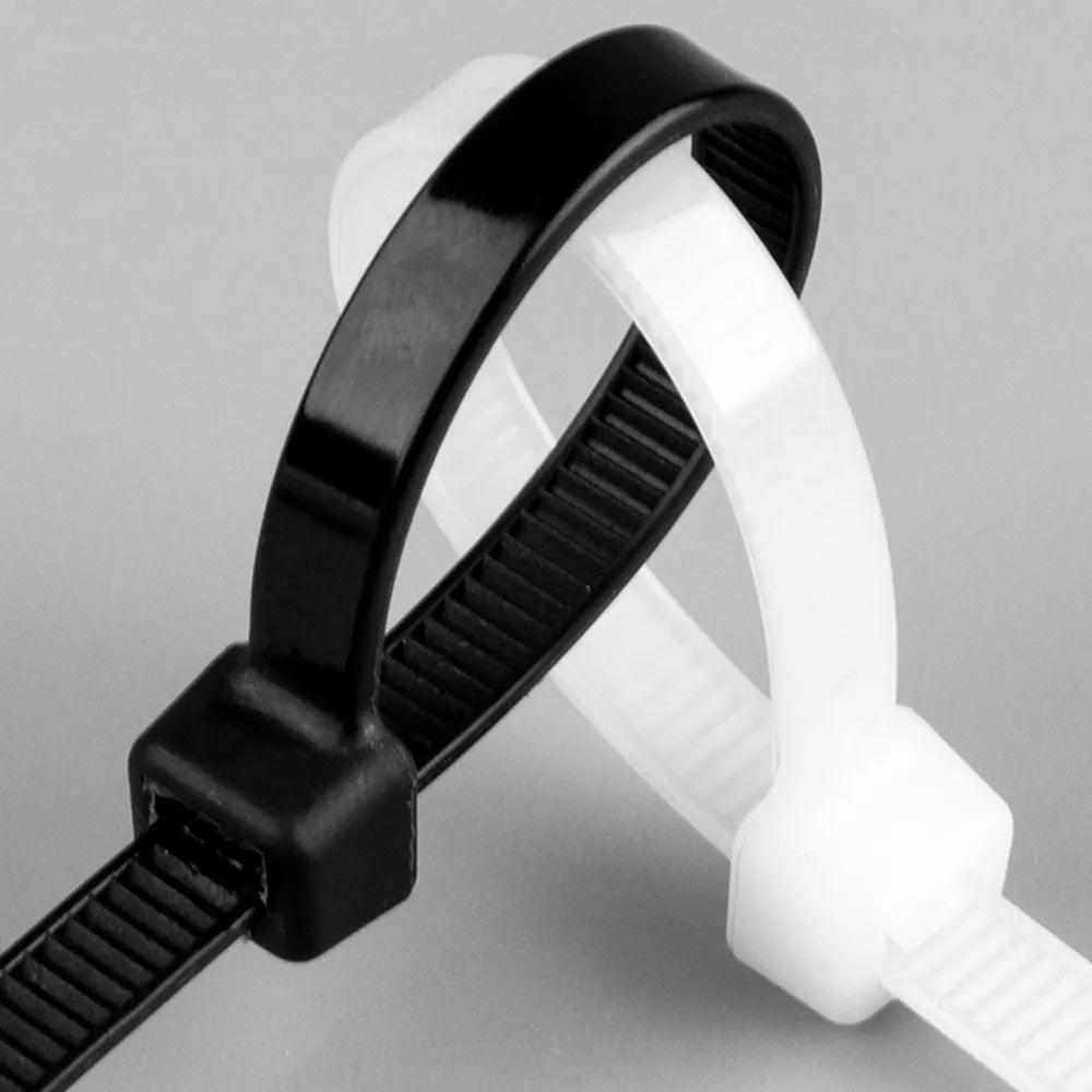 Dekton Heavy-Duty Multi Purpose Cable Ties Black 250mm x 4.8mm Pack of 50 DT70466B | Clic-Loc Technology | High Tensile Strength | Temperature Resistant | Self-Locking Teeth | For Indoor and Outdoor Use | UV Resistance | Bundle Diameter 65mm | Holds Up