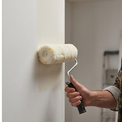 Dekton Woven Rollers for Emulsion White 9-Inch Pack of 2 DT95875I | Medium Pile Woven Fabric Sleeves | For Walls and Ceilings | Fits Roller Cage System | High Density Fabric | Smooth or Textured Surfaces | Woven Paint Roller | Smooth Finish Rollers
