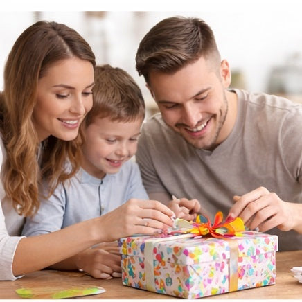 Clairefontaine Eurowrap Recyclable Kids Gift Wrap Roll Assorted Colours 3Mtr x 70cm Pack of 1 37088-GWC | Eco-Friendly Wrapping Paper | Child Friendly Designs | FSC Certified Recycled Paper | For Birthdays-Holidays and Special Occasions | Decorative Wrap