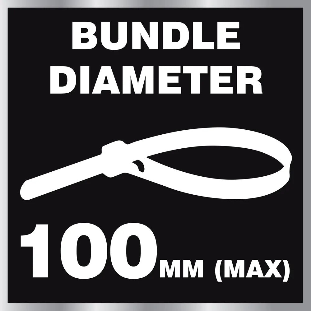 Dekton Heavy-Duty Multi Purpose Cable Ties White 380mm x 4.8mm Pack of 30 DT70475B | Clic-Loc Technology | High Tensile Strength | Temperature Resistant | Self-Locking Teeth | For Indoor and Outdoor Use | UV Resistance | Bundle Diameter 100mm | Holds Up